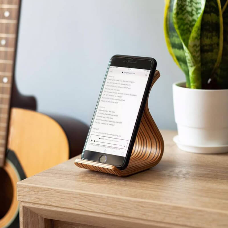 Cell Phone Wood stand - Görsel 2